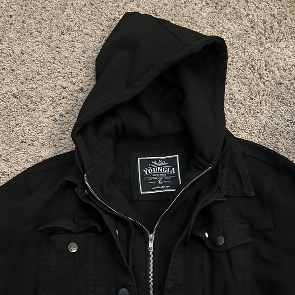 YoungLA Black Denim Jacket - Picture 3 of 7